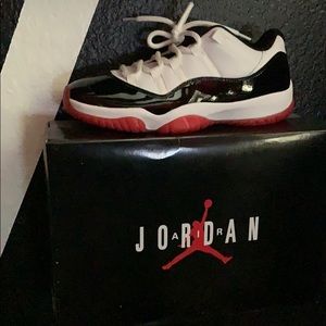 These are Jordan 11 bred concord lows